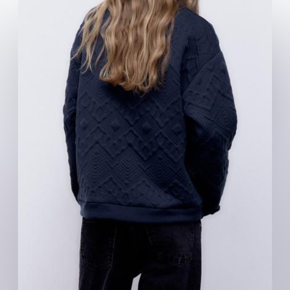Zara quilted sweatshirt. Size small - Picture 4 of 7